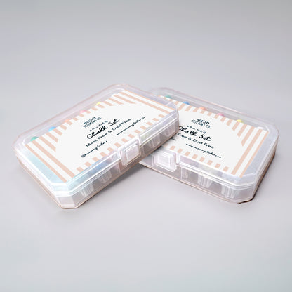 Close-up of Nursery Stickers’ Twist Up Chalks showing easy-grip design and vibrant chalk tips for mess-free drawing