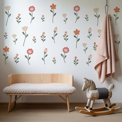 Flower Patch Nursery Wall Stickers