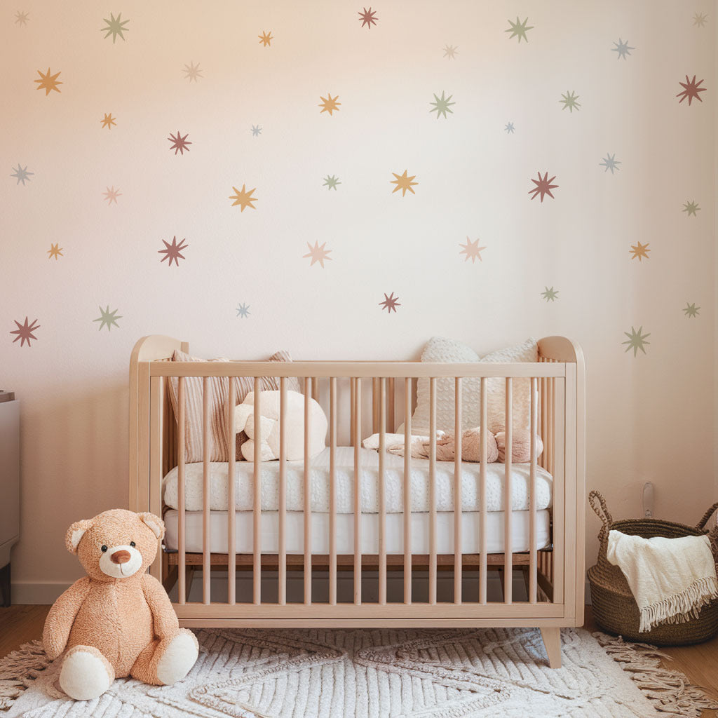 Scandi Starburst Nursery Wall Stickers