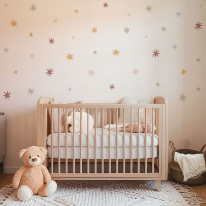 Scandi Starburst Nursery Wall Stickers
