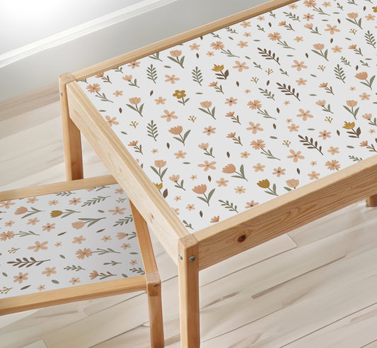 Wildflower Stickers For Ikea LÄTT Table