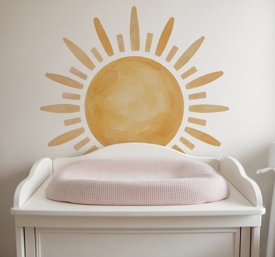 Watercolour Sunshine Nursery Wall Sticker