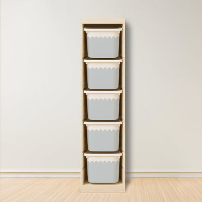 Wavy Scallop Stickers For Ikea Trofast Drawer (Side Facing Vertical Units) - Nursery Stickers