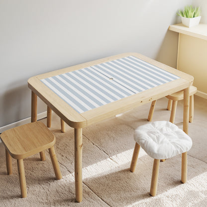 Striped Stickers For Ikea Flistat Table
