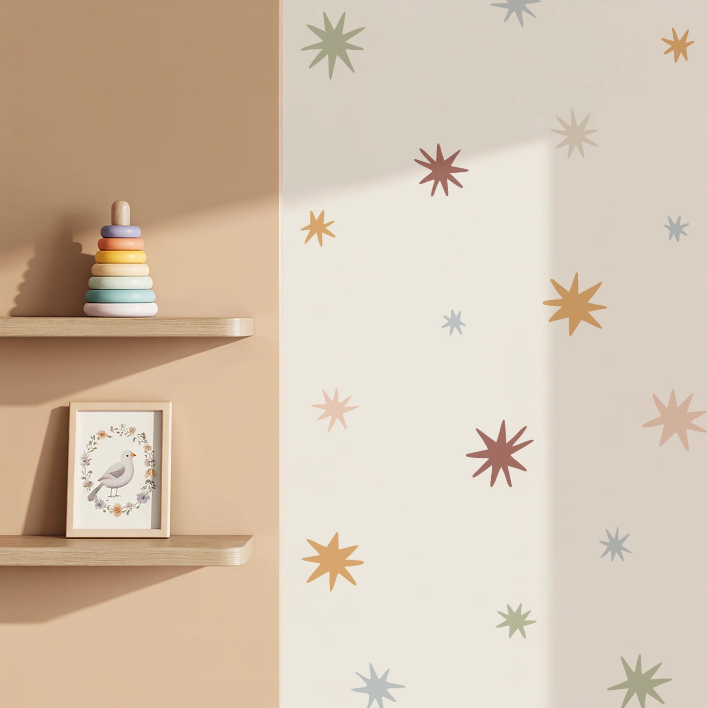Scandi Starburst Nursery Wall Stickers