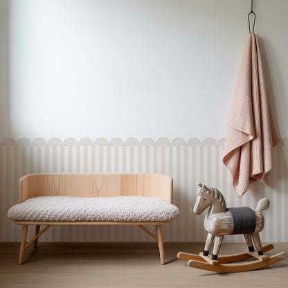 Scallop Stripe Panel Wall Sticker