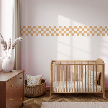 Checkerboard Border Wall Stickers
