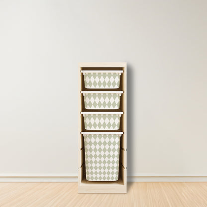 Diamond Stickers For Ikea Trofast Drawers (Side Facing Vertical Units)