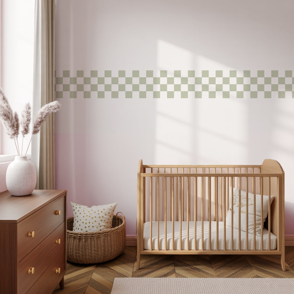 Checkerboard Border Wall Stickers