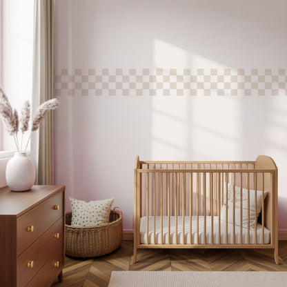 Checkerboard Border Wall Stickers