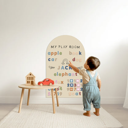 Removable Magnetic Arch Chalk Board Wall Sticker