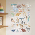 ABC Animal Friends Alphabet Wall Stickers