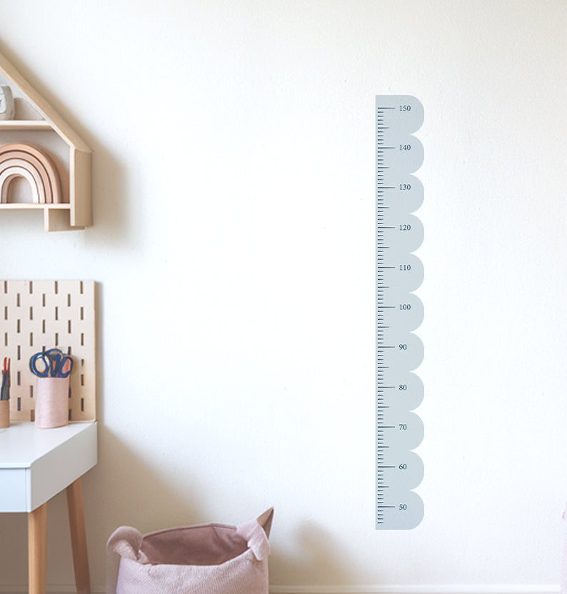 Scallop Kids Height Chart Wall Sticker