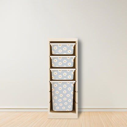 Daisy Stickers For Ikea Trofast Drawer (Side Facing Vertical Units)