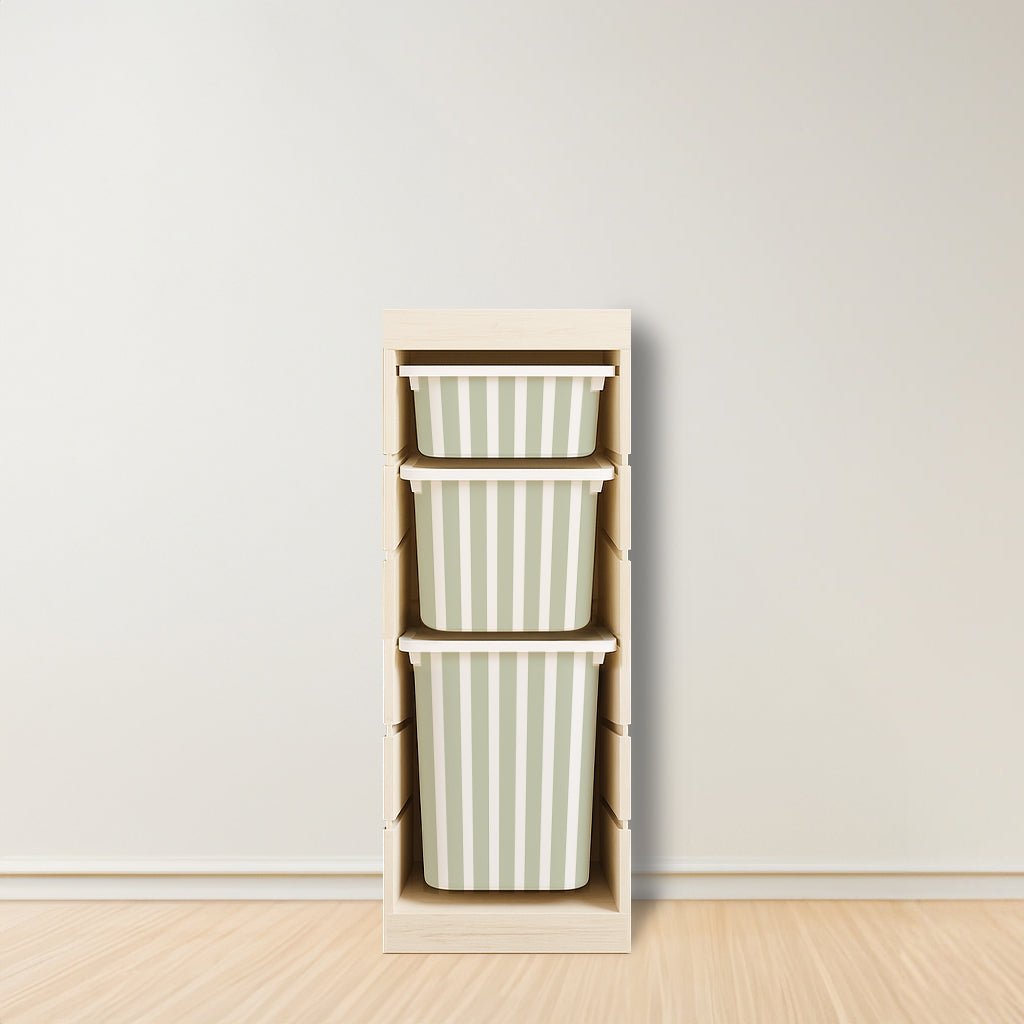 Striped Stickers For Ikea Trofast Drawers (Side Facing Vertical Units) - Nursery Stickers