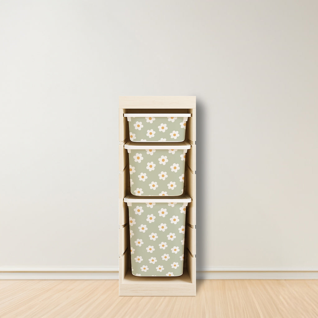 Daisy Stickers For Ikea Trofast Drawer (Side Facing Vertical Units)