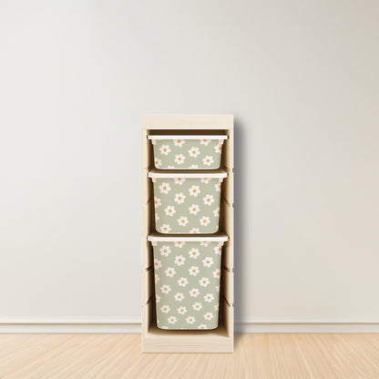 Daisy Stickers For Ikea Trofast Drawer (Side Facing Vertical Units)
