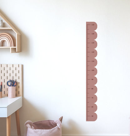 Scallop Kids Height Chart Wall Sticker