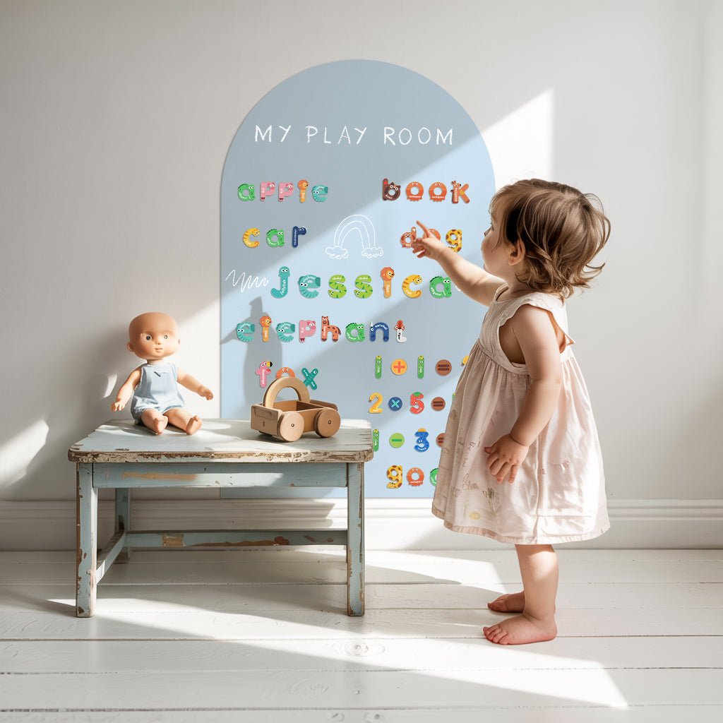 Removable Magnetic Arch Chalk Board Wall Sticker - Nursery Stickers