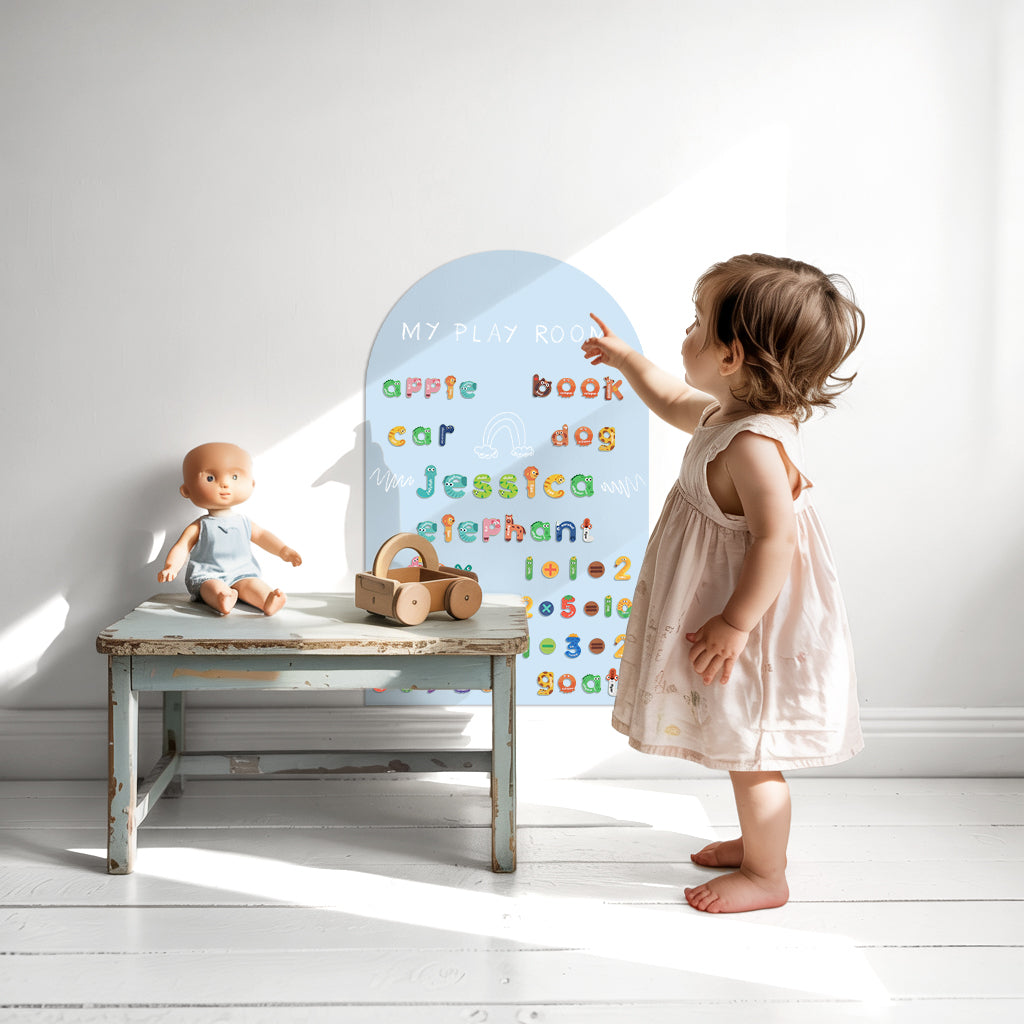 Removable Magnetic Arch Chalk Board Wall Sticker