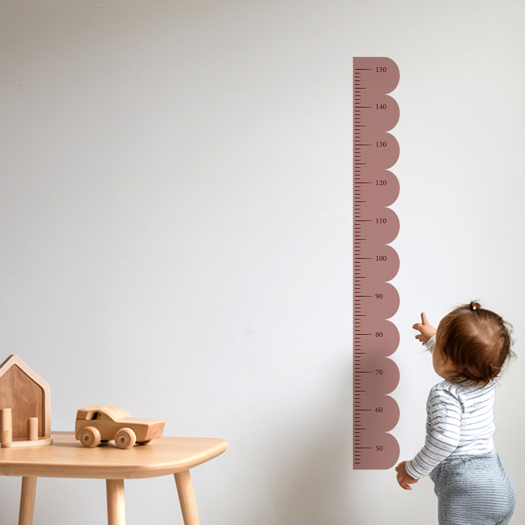 Scallop Kids Height Chart Wall Sticker