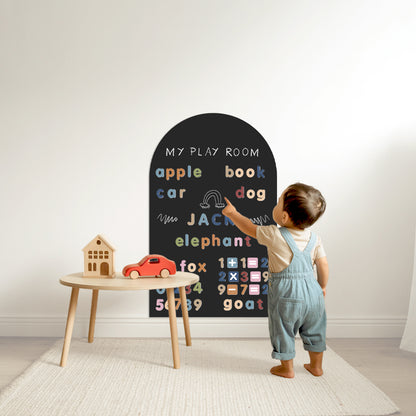 Removable Magnetic Arch Chalk Board Wall Sticker