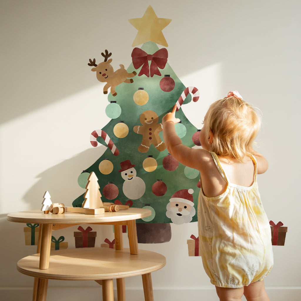 Christmas Tree Wall Sticker Play Set