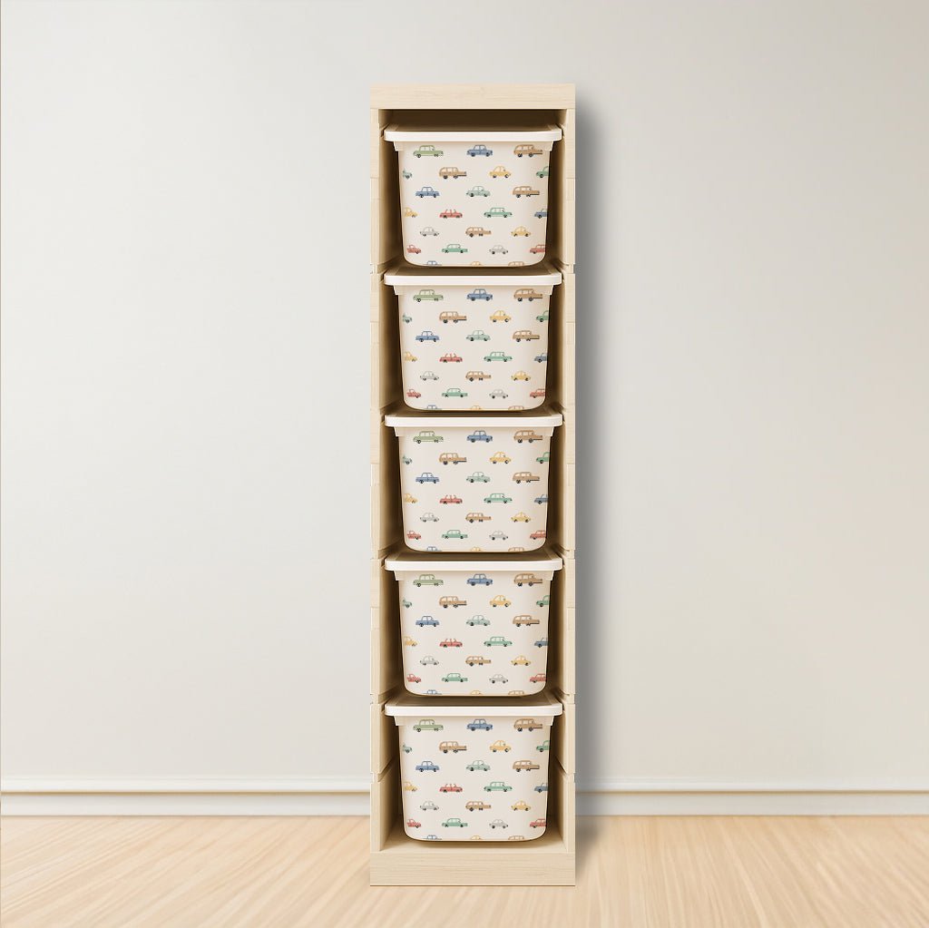 Car Stickers For Ikea Trofast Drawer (Side Facing Vertical Units) - Nursery Stickers