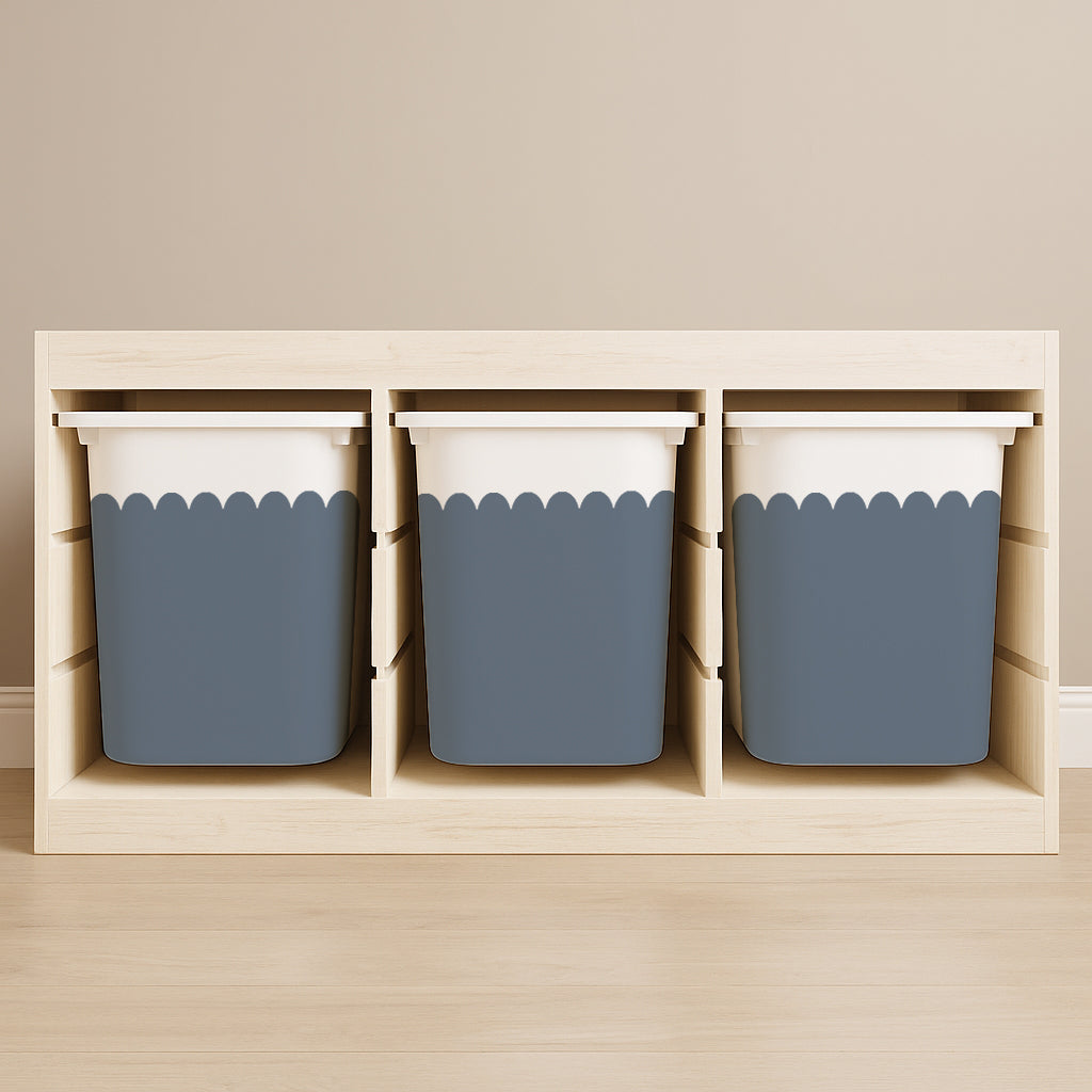 Wavy Scallop Stickers For Ikea Trofast Drawers