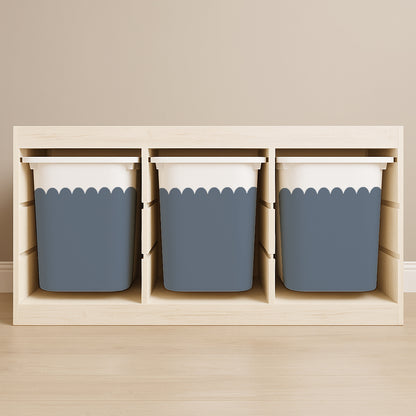 Wavy Scallop Stickers For Ikea Trofast Drawers