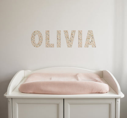 Wildflower Personalised Names Wall Stickers