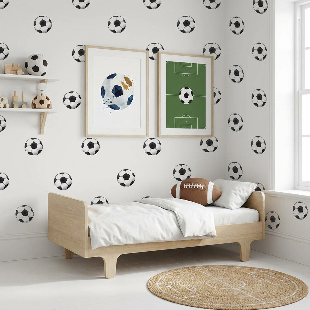 Little Kick Football Nursery Wall Stickers
