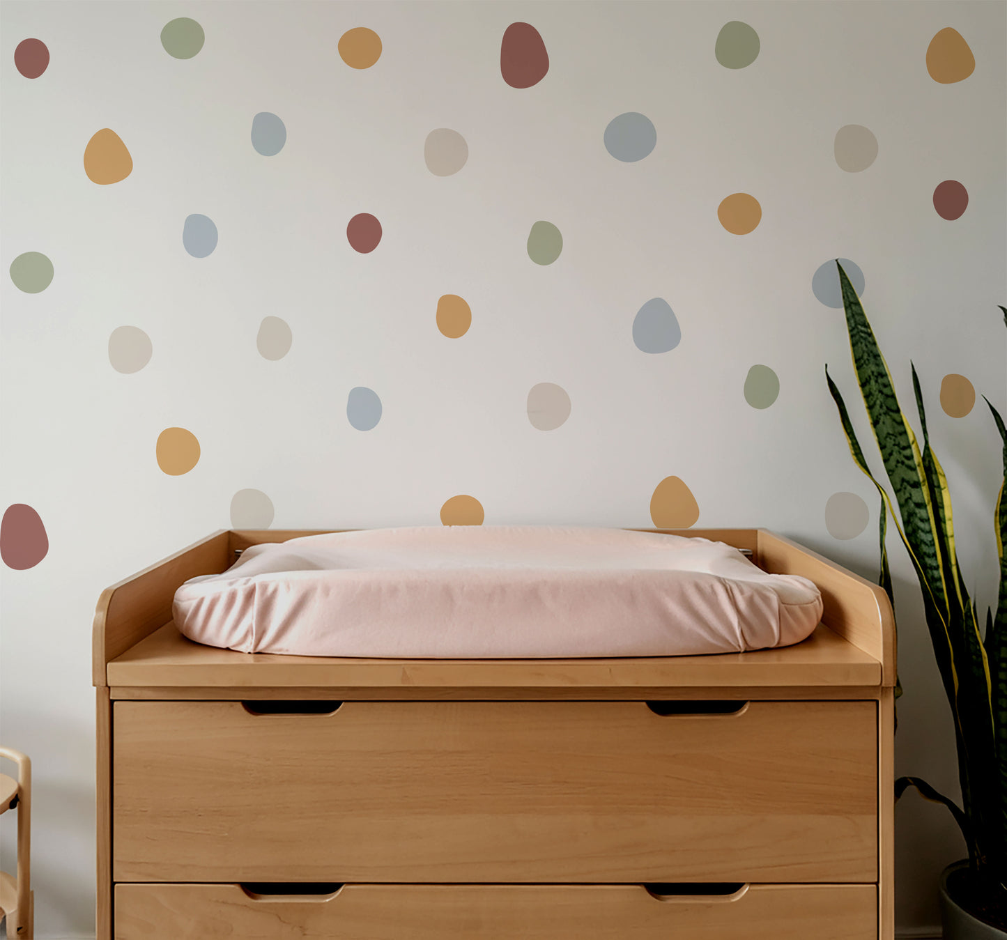Irregular Polka Dots Nursery Wall Stickers