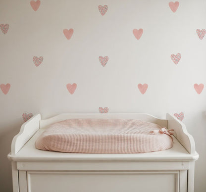 Floral Heart Nursery Wall Stickers - Nursery Stickers