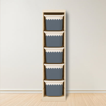 Wavy Scallop Stickers For Ikea Trofast Drawer (Side Facing Vertical Units)