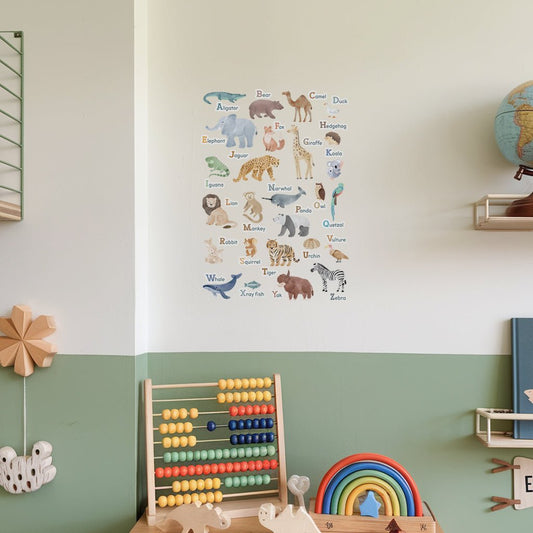 ABC Animal Friends Alphabet Wall Stickers - Nursery Stickers