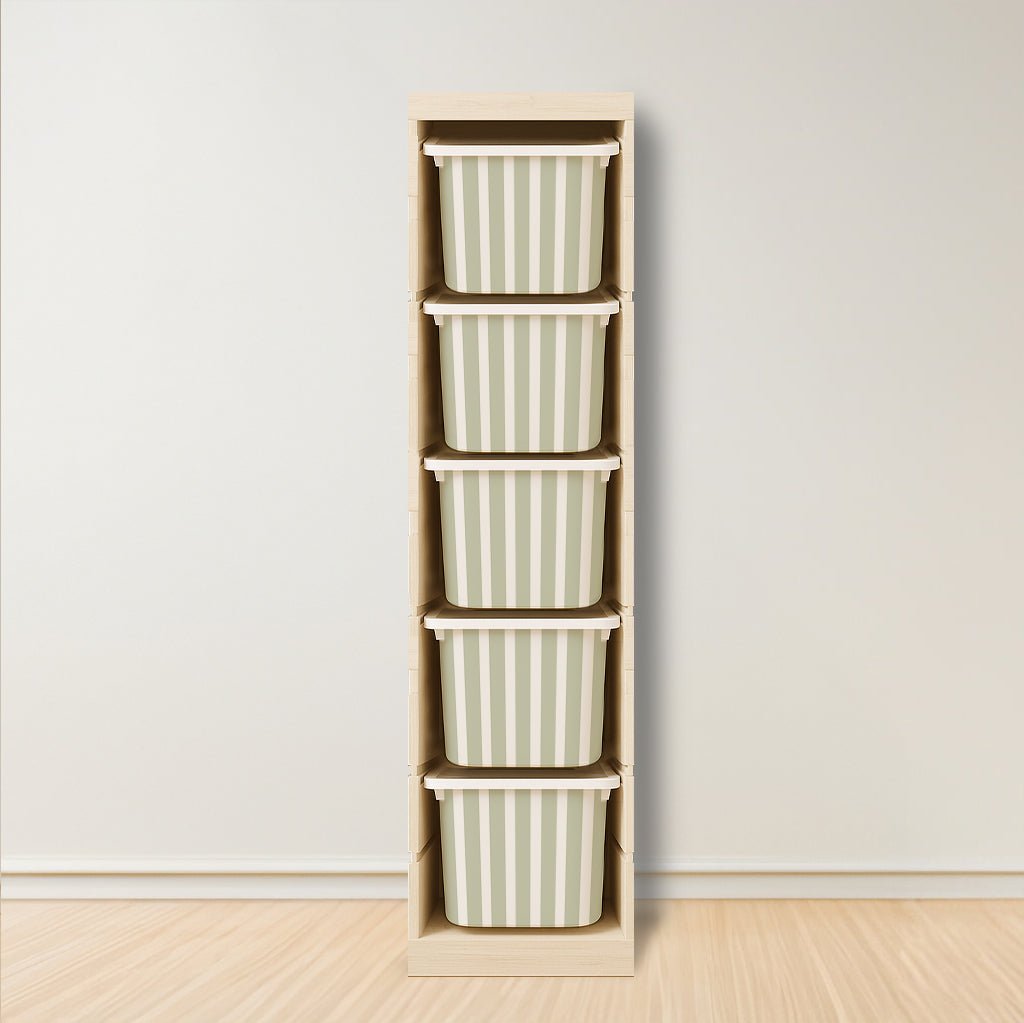 Striped Stickers For Ikea Trofast Drawers (Side Facing Vertical Units) - Nursery Stickers