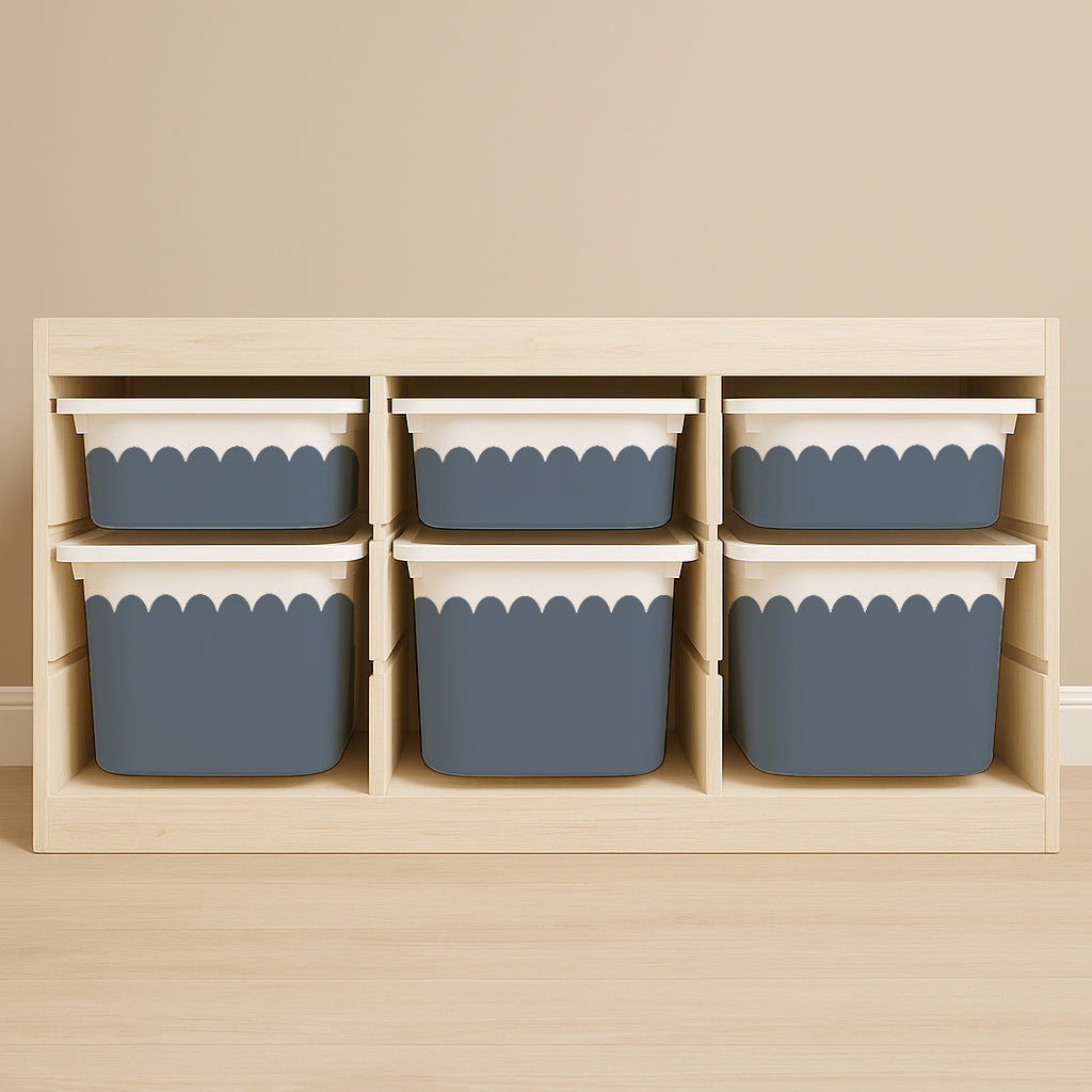Wavy Scallop Stickers For Ikea Trofast Drawers