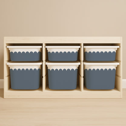Wavy Scallop Stickers For Ikea Trofast Drawers