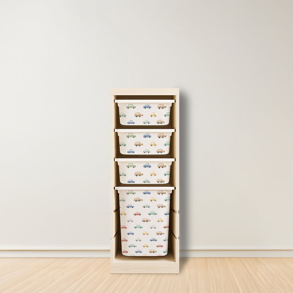 Car Stickers For Ikea Trofast Drawer (Side Facing Vertical Units) - Nursery Stickers