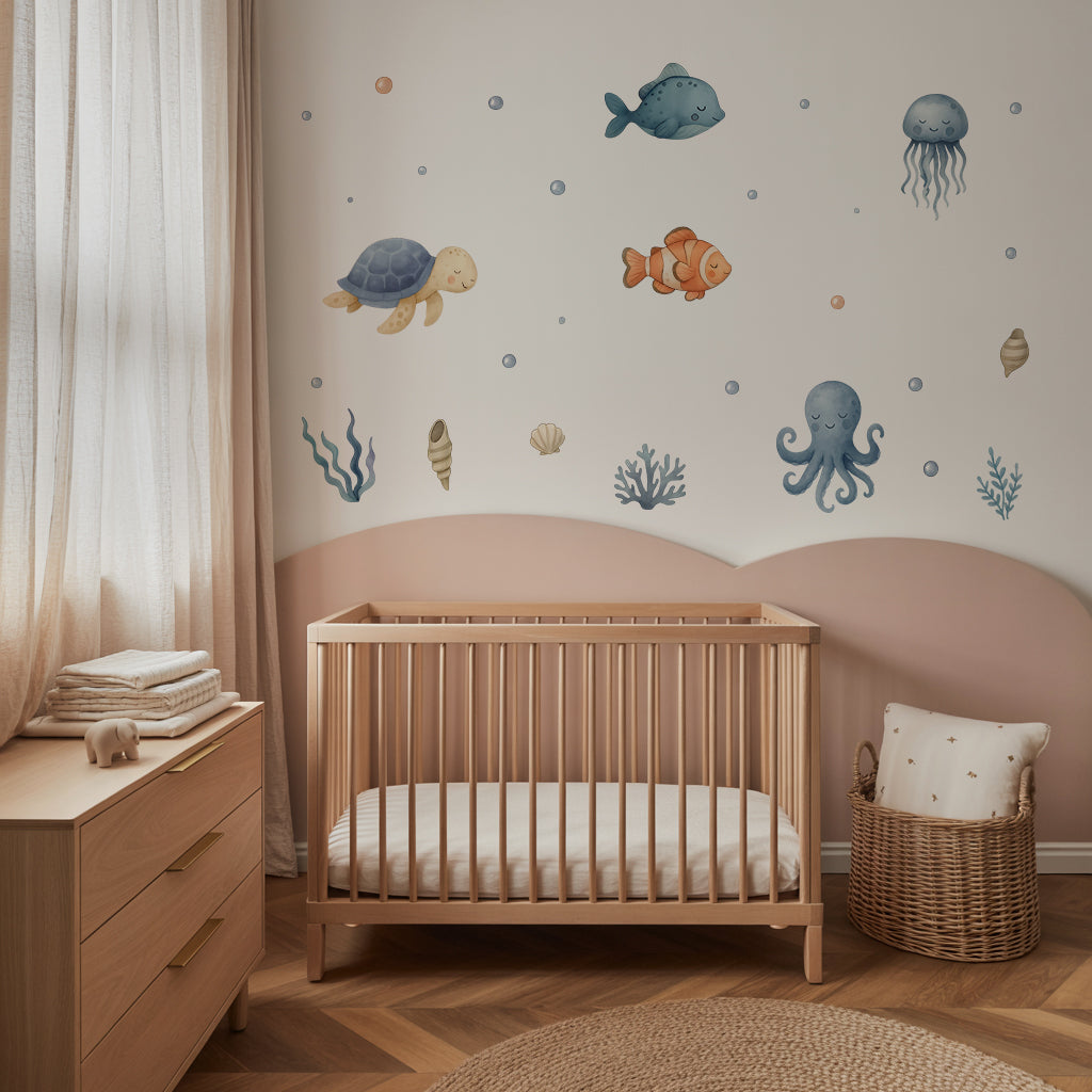 Ocean Life Nursery Wall Stickers