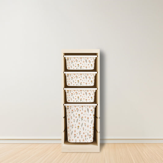 Wildflower Stickers For Ikea Trofast Drawers (Side Facing Vertical Units)