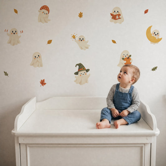 Spooky Cute Ghost Nursery Wall Stickers