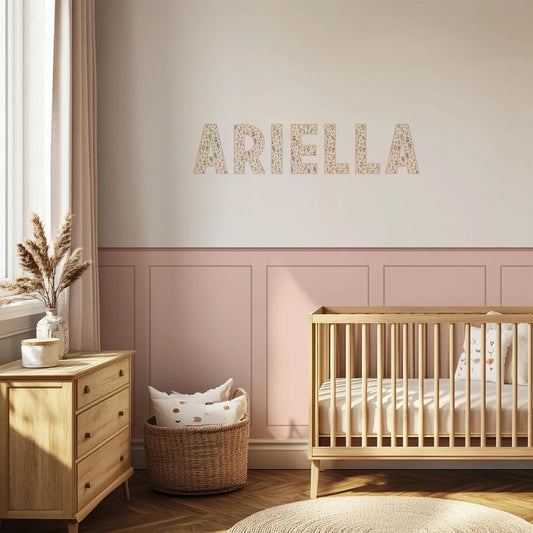 Wildflower Personalised Names Wall Stickers