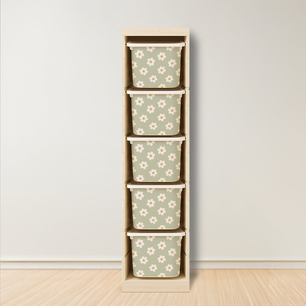 Daisy Stickers For Ikea Trofast Drawer (Side Facing Vertical Units)