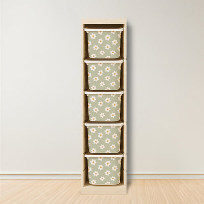 Daisy Stickers For Ikea Trofast Drawer (Side Facing Vertical Units)