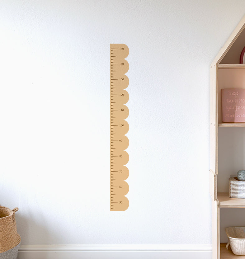 Scallop Kids Height Chart Wall Sticker