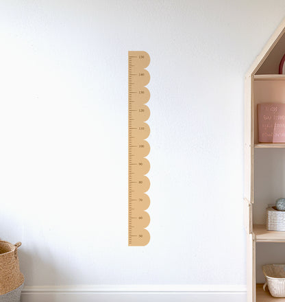 Scallop Kids Height Chart Wall Sticker