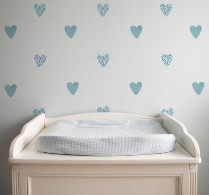 Floral Heart Nursery Wall Stickers - Nursery Stickers