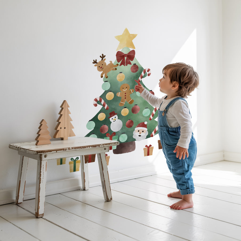 Christmas Tree Wall Sticker Play Set